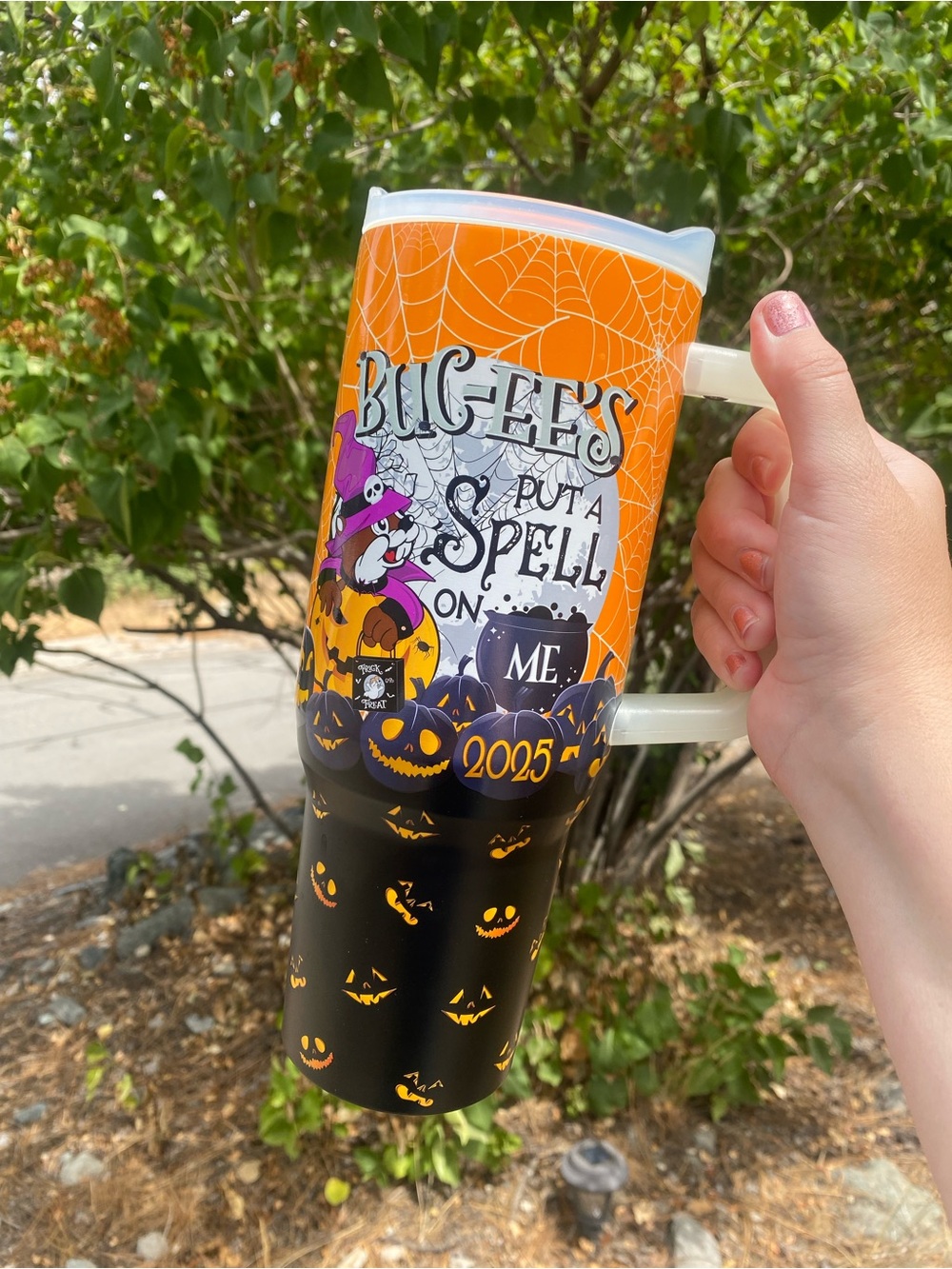 Buc-ees Halloween 2025 Travel Mug - put a spell on me
